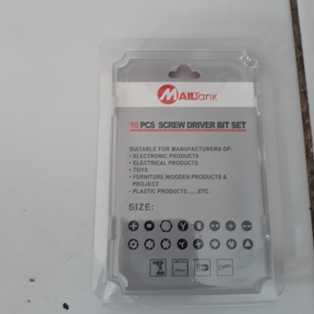 Screw Driver Bits 10pcs Set - Mailtank