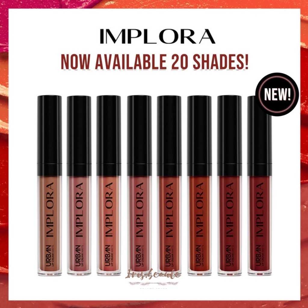 IMPLORA Urban Lip Cream Matte 12 Warna