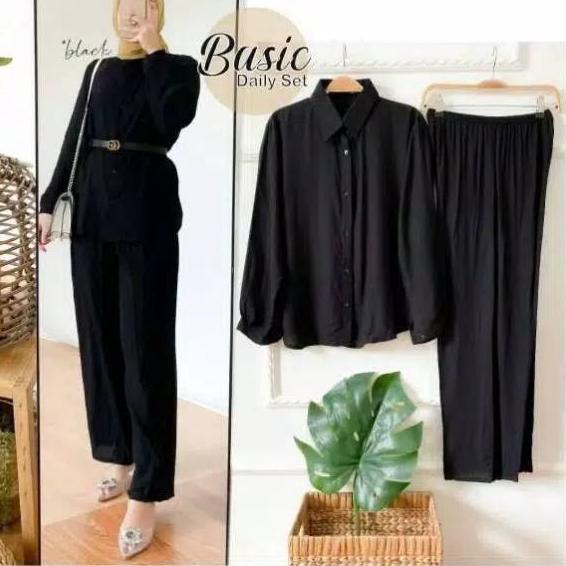 MILEA DAILY SET - BAHAN ADEM KATUN RAYON - PAKAIAN WANITA - BISA COD