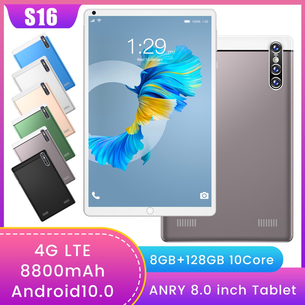 Asli Baru S16 Tablet Android 8+ 256GB 8 Inci Tablet Android Murah