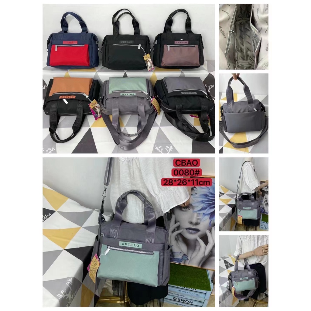 Tas Wanita Import Jinjing Selempang Totebag Tote Bag CHIBAO CB0080 0080 Parasut Super Quality Impor