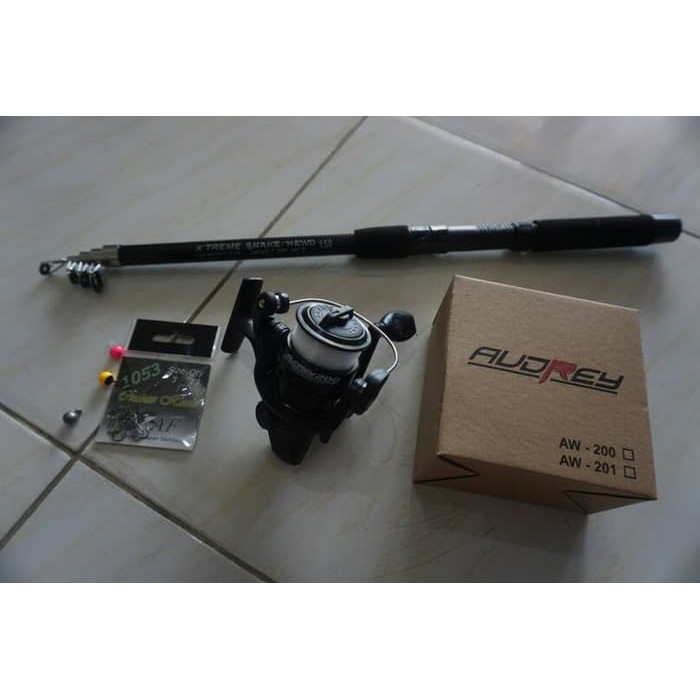 Set Joran / Alat Pancing Murah (Joran Uticate & Reel Audrey)