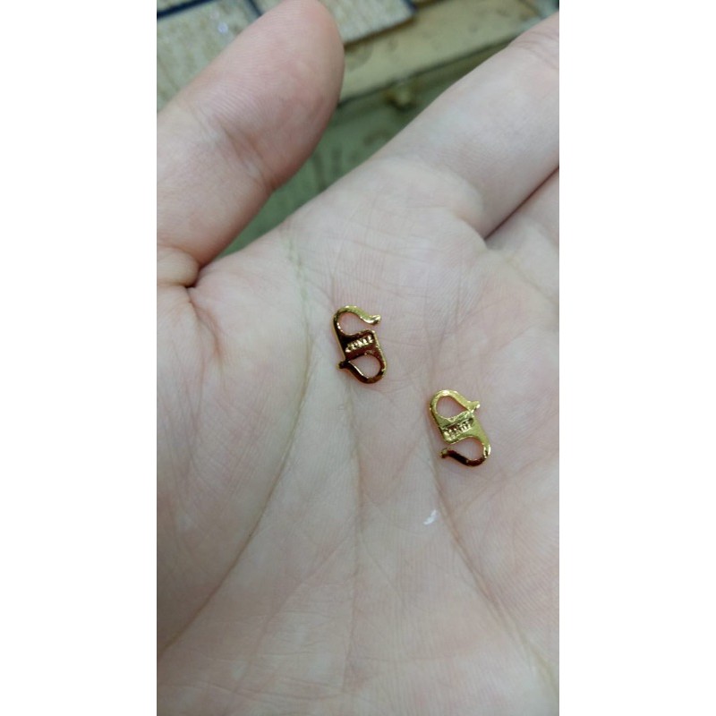 kalung kaitan S emas muda,kaitan kalung gelang,kaitan S,kokotan Kalung S