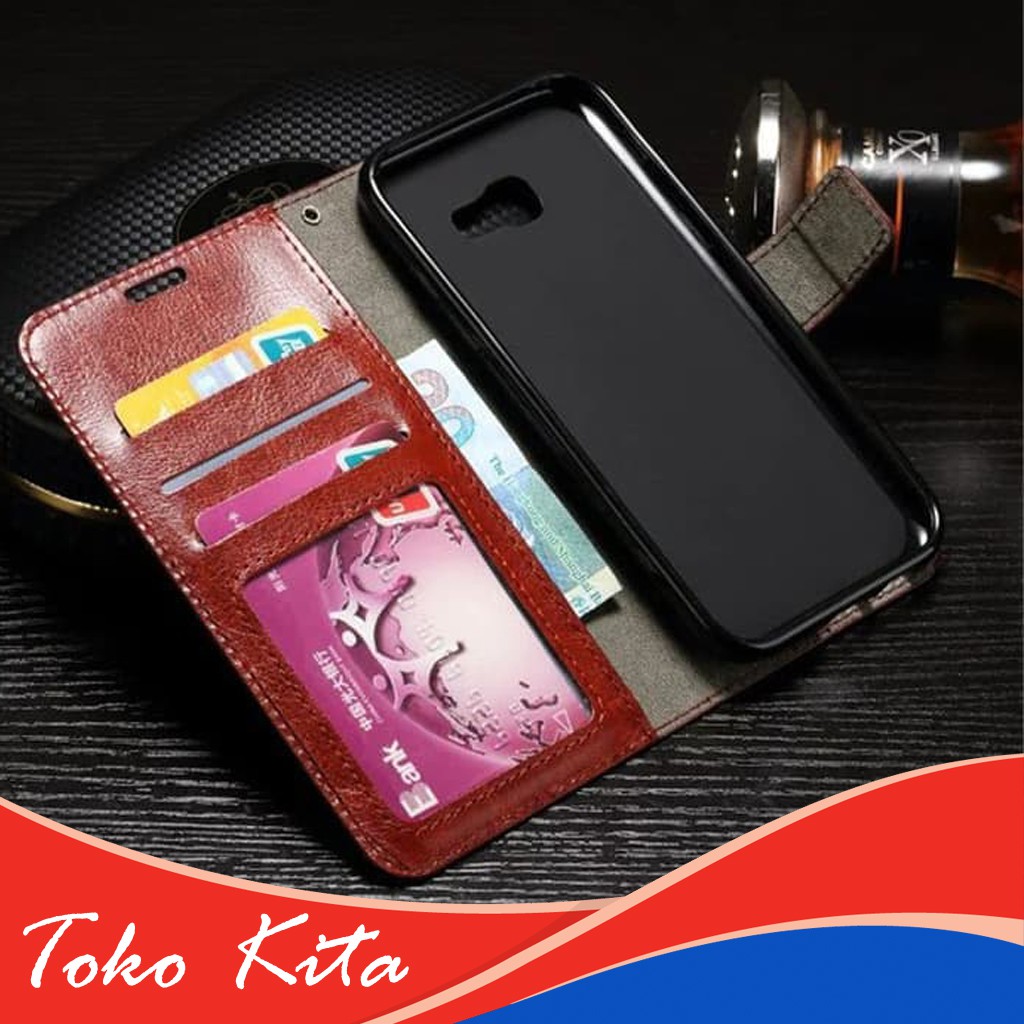 Dompet HP Samsung Galaxy J8 2018 Flip Wallet