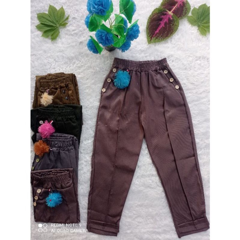 BAGGY PANTS ANAK PEREMPUAN 4-12 TAHUN / CELANA BEGGI