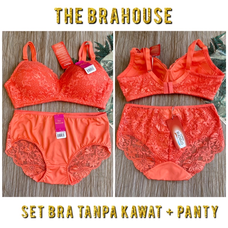 THE BRAHOUSE SET BRA & PANTY (BRA TANPA KAWAT)