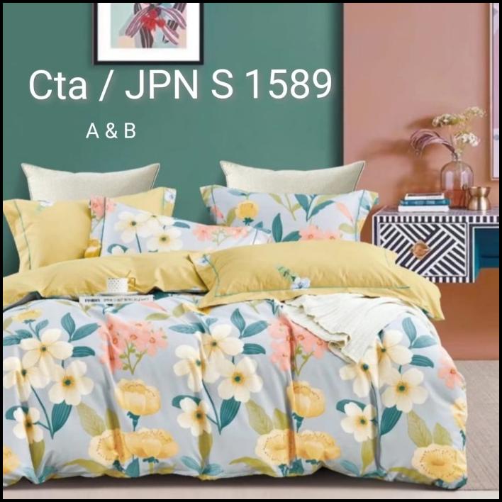Bedcover Dan Sprei Set Katun Jepang Asli Semua Ukuran