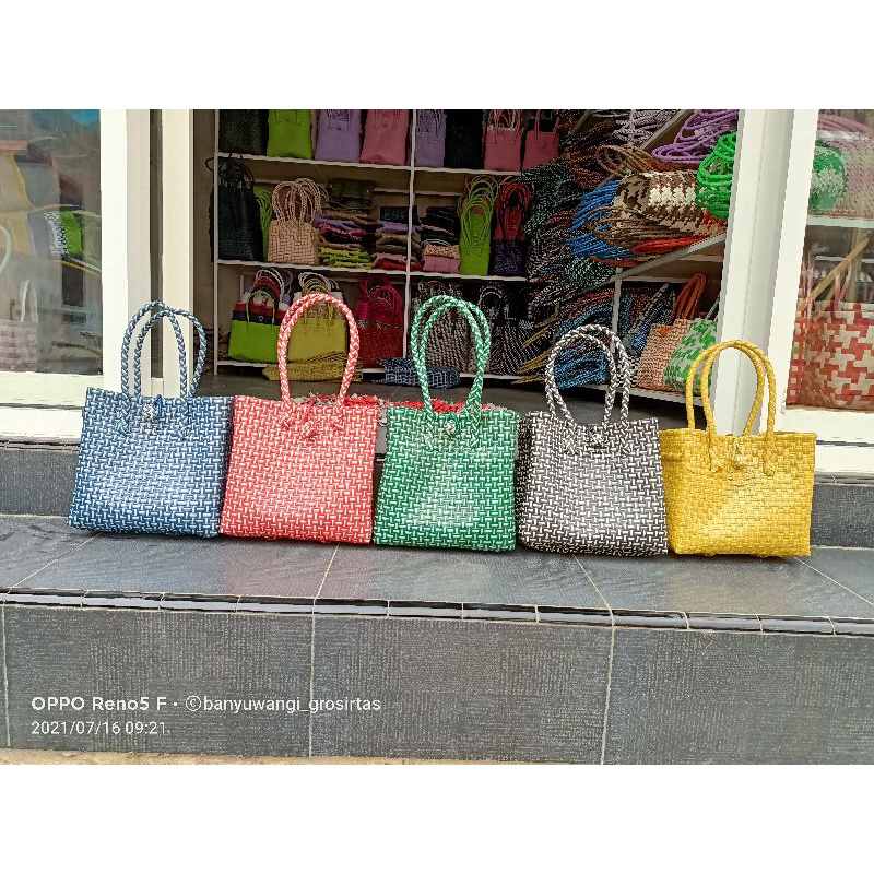 tas jali size XS/tas anyaman jali /tas anyaman plastik/tas jali premium/tas jali anyaman