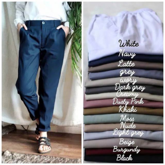 SERI B Baggy Pants Standart American Drill Original Cel   ana