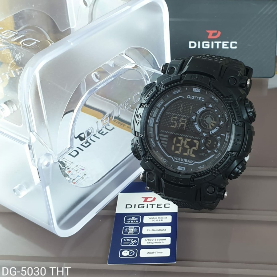 Jam Tangan Pria Digitec 5030 digital original alarm aktif dll