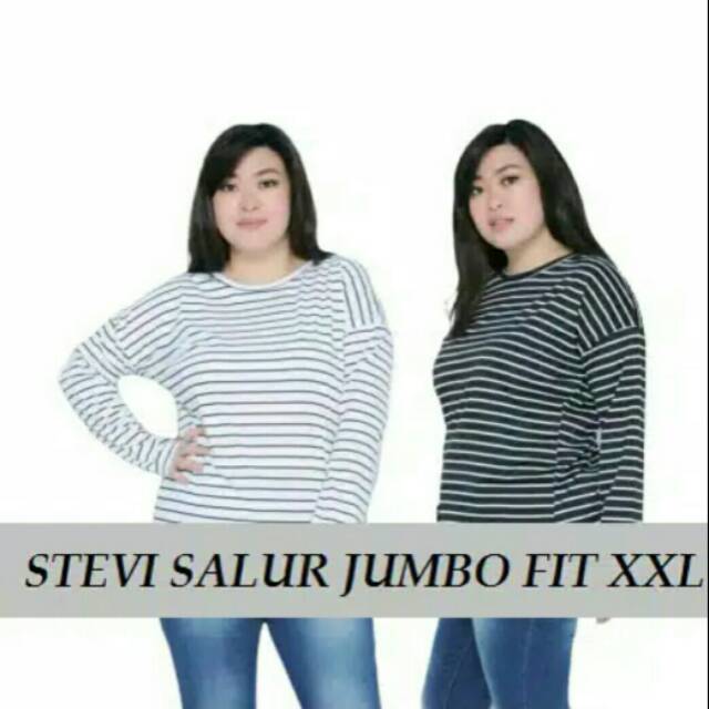 XXL BAJU GARIS-GARIS t-shirt cewek baju gaul baju cewe wanita kaos