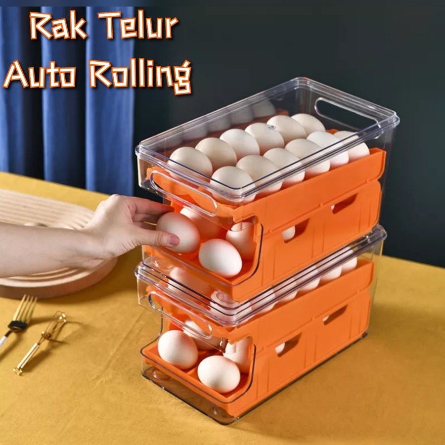 Egg Storage Rak Kotak Box Tempat Penyimpanan Telur Telor