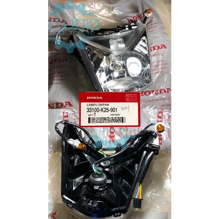 33100K25901 LAMPU DEPAN / REFLEKTOR KOMPLIT SET BEAT FI / ESP 2012-2015 ORIGINAL 33100-K25-901