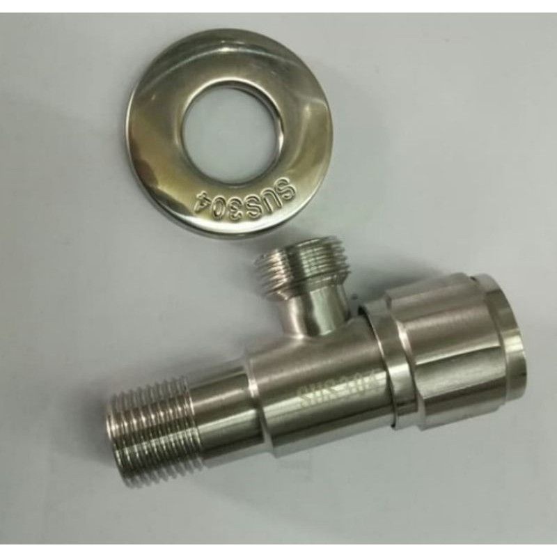 Stop kran stainless stell / Stop kran Bano single stainless/ stop kran murah