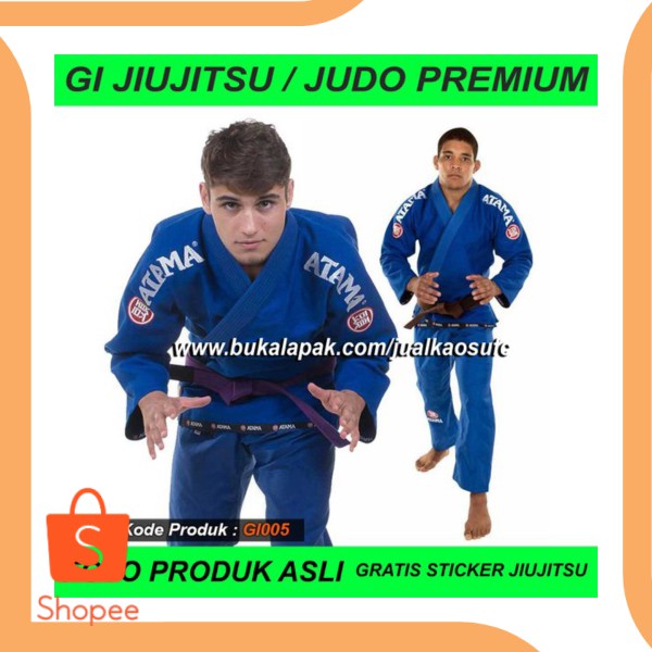 GI JIUJITSU ATAMA BIRU IMPORT PREMIUM GI BJJ ATAMA GI BRAZILIAN JIUJI