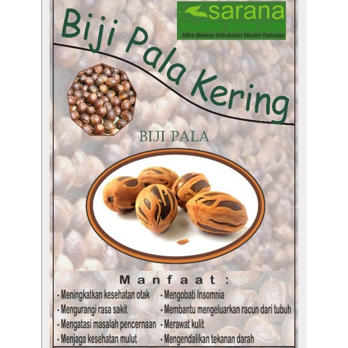 

Biji Pala Kering 250gr Asli Banyak Manfaat