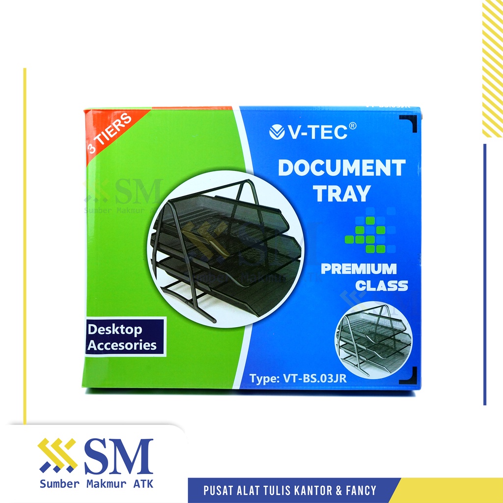 

BAK SURAT / DOCUMENT TRAY V-TEC VT-BS03JR 3 SUSUN