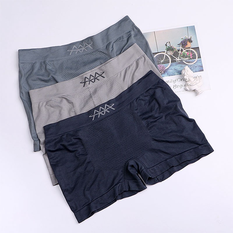 BEE - Celana Boxer Premium Bahan Rajut Cd Pria Import Boxer Polos P20