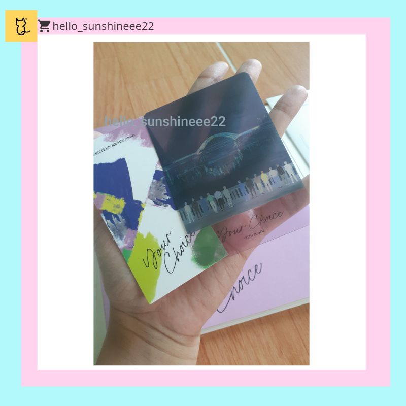 

[READY STOCK] SEVENTEEN - Your Choice Pembatas Buku Other Side ver + Stiker