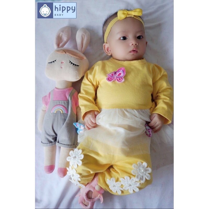 Set Tutu Butterfly Hippy Baby free bandana 0 bulan - 3 tahun nablfashion