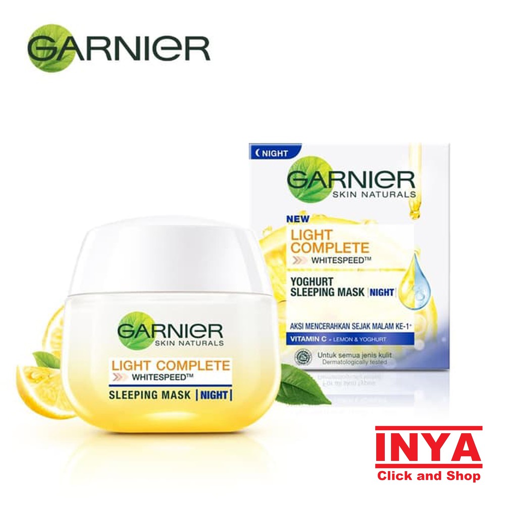 GARNIER LIGHT COMPLETE NIGHT YOGHURT SLEEPING MASK 50ml