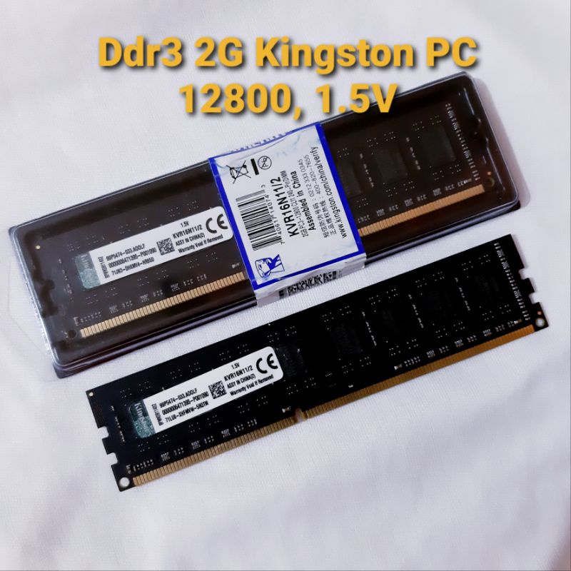 KINGSTON LONGDIMM DDR3 2GB PC 12800/1600 MHz 1.5V - KINGSTON LONGDIMM DDR3 4GB PC 12800/1600 MHz 1.5V - KINGSTON LONGDIMM DDR3 8GB PC 12800/1600 MHz 1.5V - MEMORY PC DDR3 2GB 4GB 8GB KINGSTON