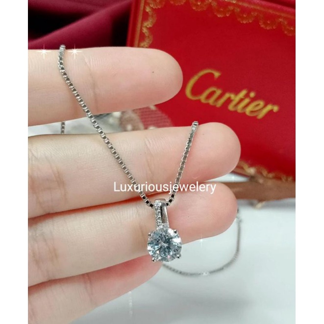 Luxuriousjewelery- Kalung simple dan elegant Replika Berlian