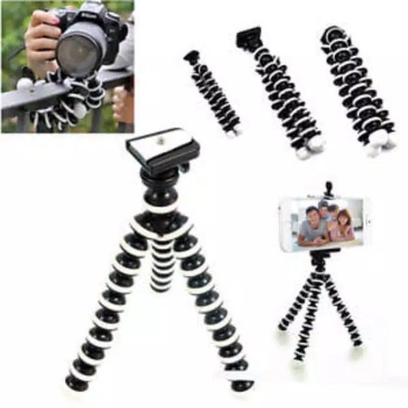 Tripod gorila mini + Holder U / size : SMALL (S) - MEDIUM (M) - LARGE (L) LAZY POD/TONGSIS/GURITA