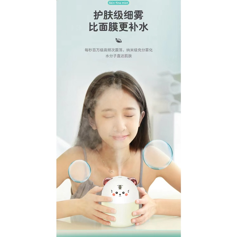 Humidifier Diffuser  aromatherapy 250 ml with 7 colour LED Lamp - Pelembab ruangan