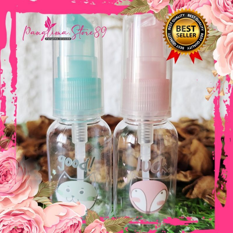 ❤P5.2❤ BOTOL PUMP 30ML MOTIF CANTIK/ BOTOL TRAVELING/BOTOL PUMP CANTIK