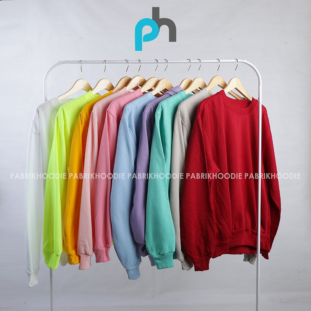 PABRIKHOODIE - BASIC SWEATER POLOS M - XXL {PRIA &amp; WANITA}