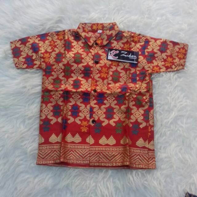 Seragam hem batik anak murah Kemeja batik prada anak