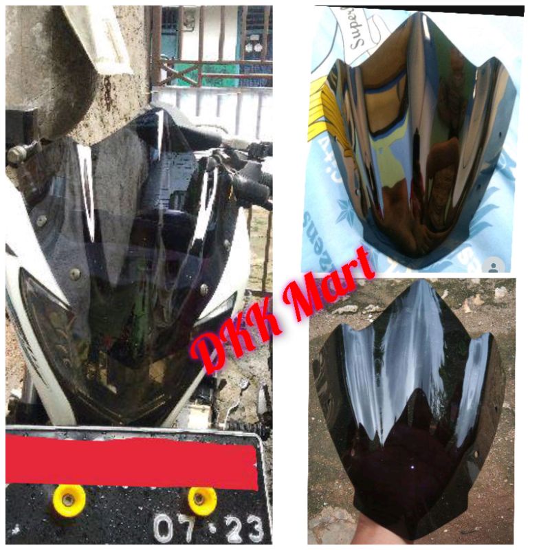 Visor satria FU pacelift 2014-2015 model sipit windshield satria fu batok satria lampu satria fu fi 