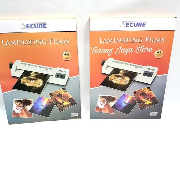

✓2367!! Laminating Film Secure A3 100Micron Plastik Laminating Secure A3 &HH236#