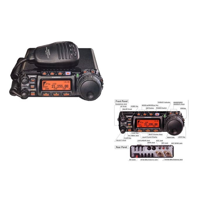 Jual RADIO RIG YAESU FT-857D, YAESU FT857D, HF/VHF/UHF HF, (50,144 ...