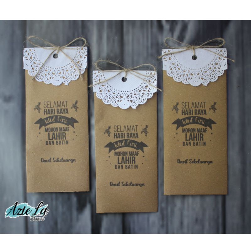 

Amplop Lebaran Ultah Aqiqah Kondangan dll Besar Custom bahan kraft