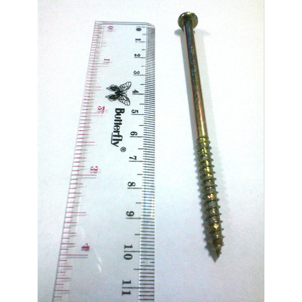 Baut sekrup skrup M5 panjang 100 mm untuk kayu besi galvalum tembok plastik asbes gypsum dll Limited
