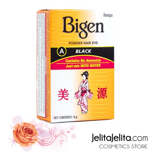 Bigen Powder Hair Color / Pewarna rambut penutup uban bubuk