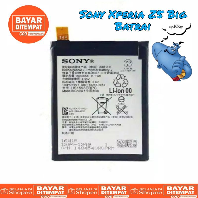 Baterai Sony Xperia Z5 Big original baterai