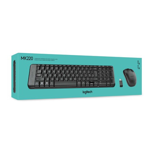 Keyboard Wireless Logitech MK 220 Slim