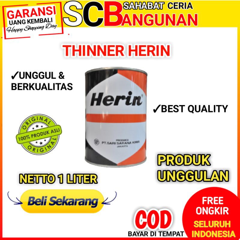 

Herin Thinner Pengencer Lem Kuning Fox Aibon Herferine Pelarut Cat