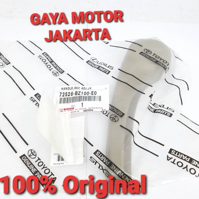 Handle Jok Depan Ayla-Agya-Avanza-Xenia-Sirion Kiri 72526-BZ100-E0 LH