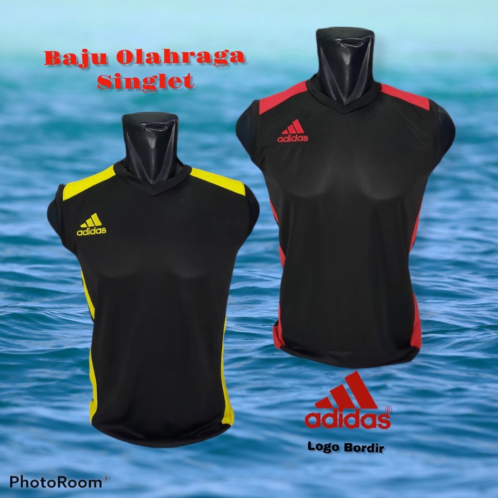 Baju singlet kaos olahraga bola futsal badminton basket voli pria dan wanita