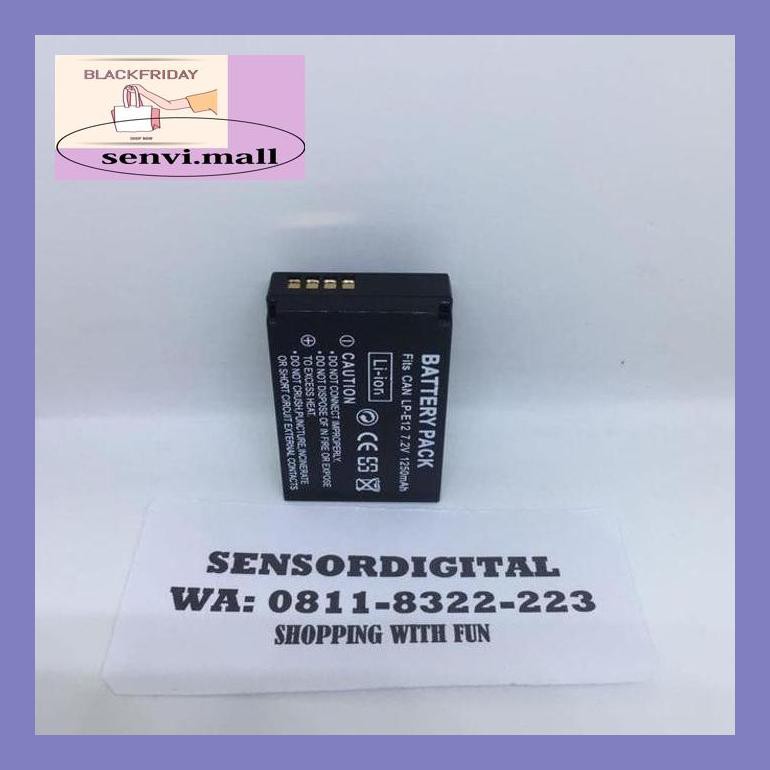20Ksrsen Canon Battery Baterai Lp-E12 Lpe12 For 100D Eos M10 5040Jsei