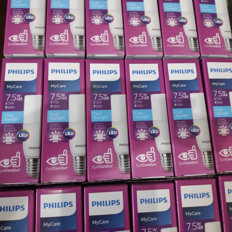 Philips LED Stick 7,5w E27 6500K White Lampu Bulb 7.5 watt Putih 7,5 w