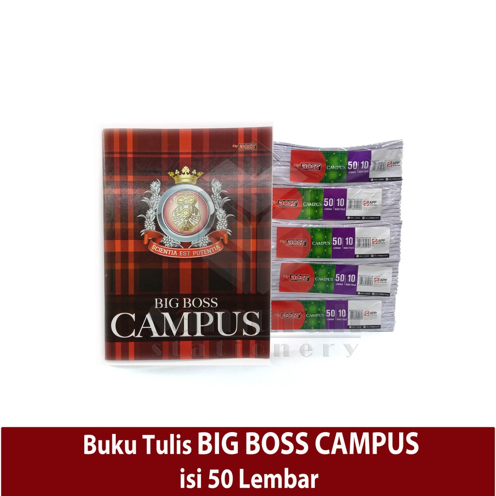 

H7Y Buku Tulis Sidu Big Boss Campus Isi 50 Lembar / Bigboss Campuss 50 Lbr / Buku Ukuran Boxy B5 50