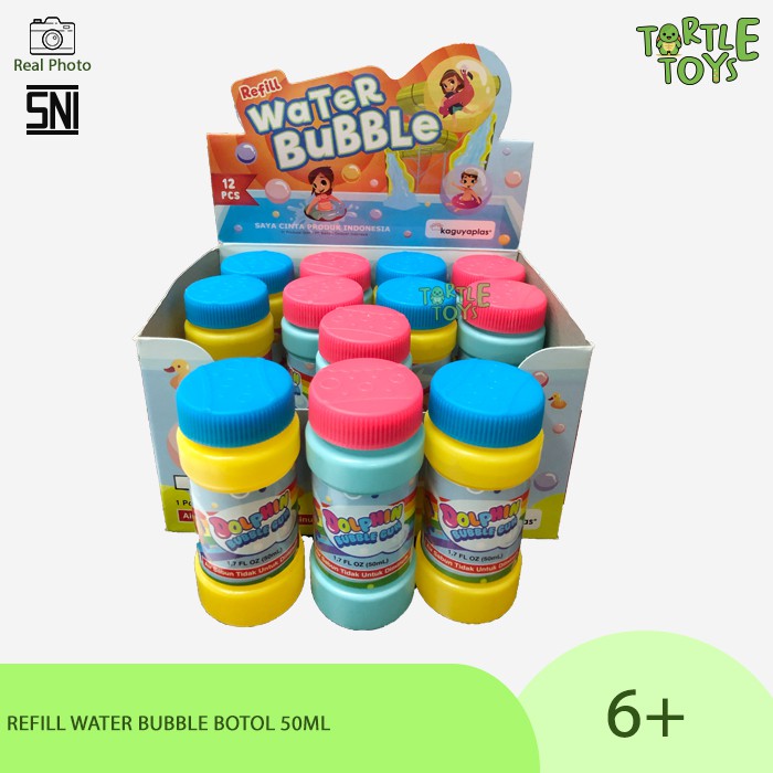 Refill Bubble Gun / Refill Bubble Stik / Isi ulang gelembung balon sabun botol 50ml