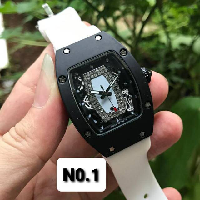 JAM TANGAN WANITA RM007Black SYAHRINI GRADE ULTIMATE PREMIUM