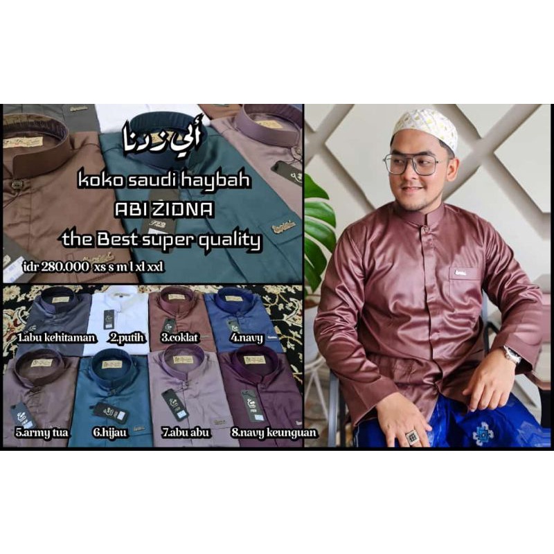 BUSANA BAJU MUSLIM ABI ZIDNA / KOKO HAIBAH ABI ZIDNA