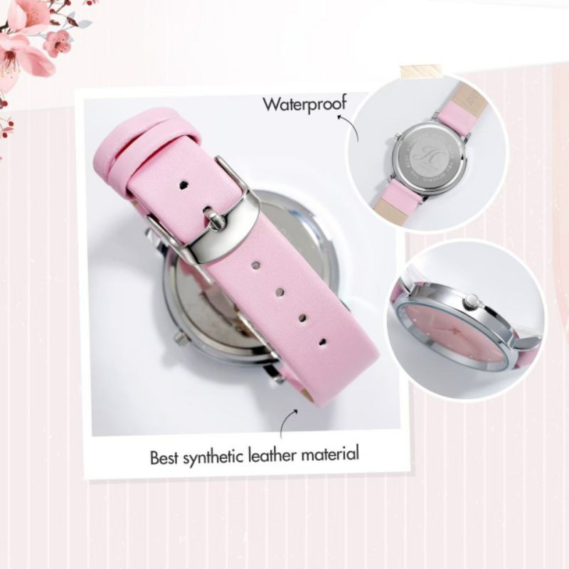 JAM TANGAN WANITA JIMS HONEY 8123 ORI QUARTZ WATCH ANTI AIR JIMSHONEY IMPORT FASHION CEWEK KOREA